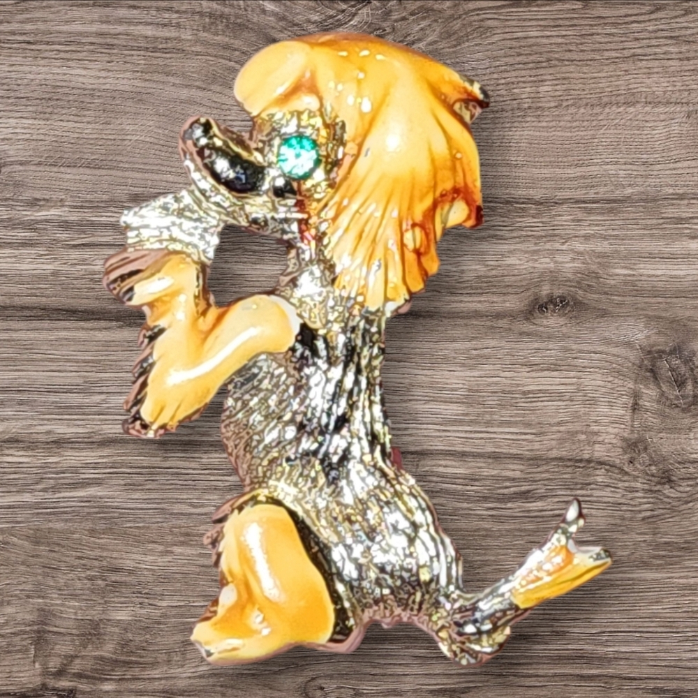 Vintage Puppy Brooch/Pin